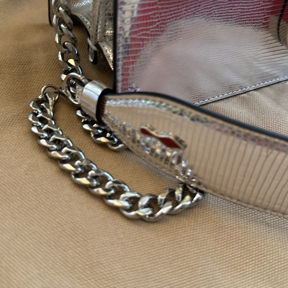 Christian Louboutin Elisa small calf bag. Metallic silver. - Picture 5 of 16